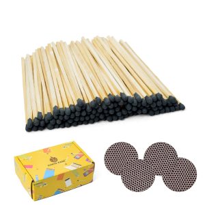 2 Inch Black Survival Matches - Bulk Box of 100