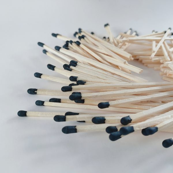 3 Inch (75mm) Black Safety Matches - 100 Count Bulk Box | Long Burning Waterproof Matches for Camping, Emergency, Survival Kits & Outdoor Use - Image 6