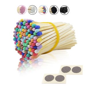 3" Colorful Matches (100 Sticks) - 75MM Long Bulk Safety Matches for Parties, Camping, Emergencies - Vibrant Matches for Candles, Grills