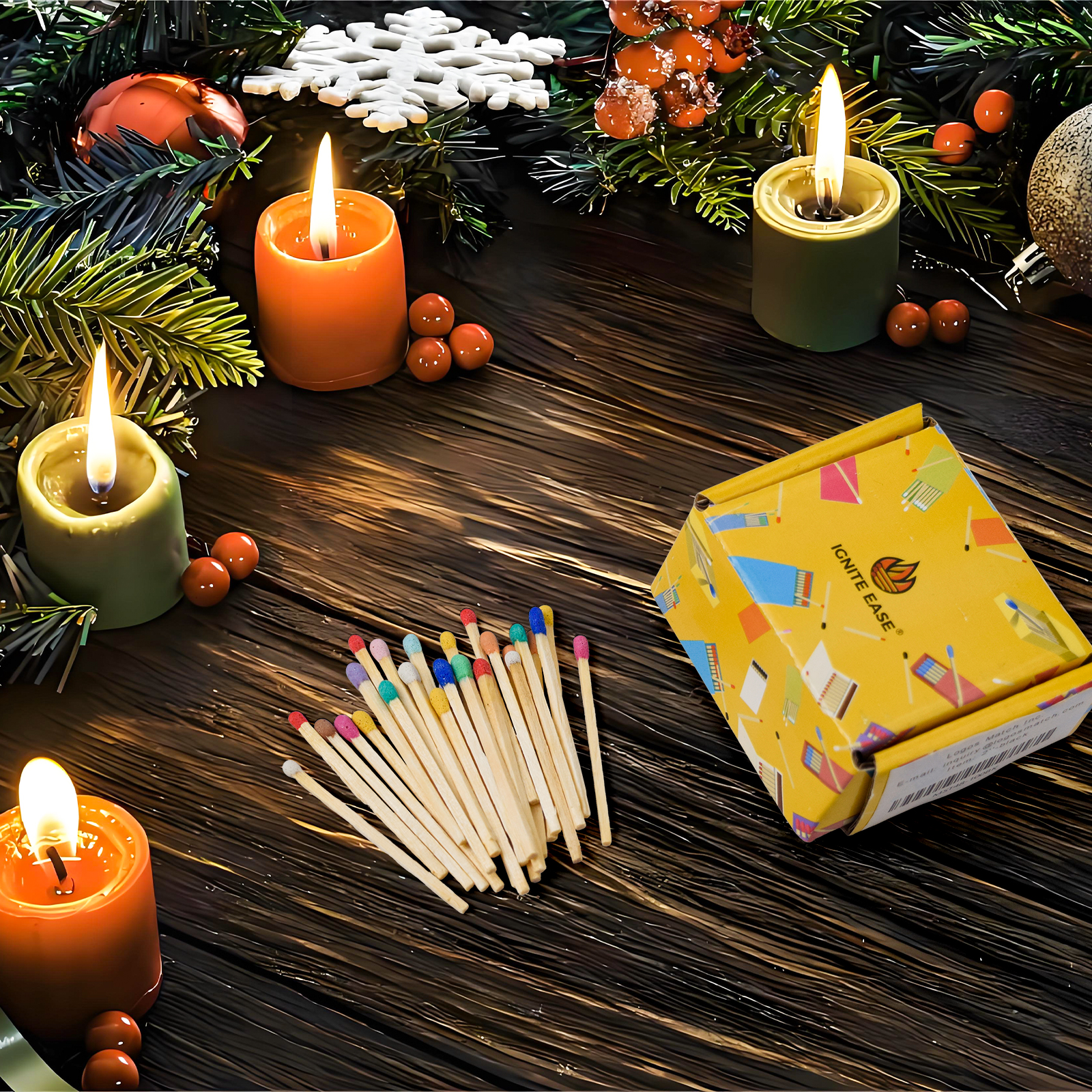 2 Inch Rainbow Matches - Bulk Pack of 100 Colorful Matchsticks - Image 9