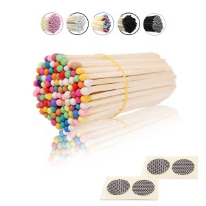 4" Colorful Safety Matches (100 Sticks) - 96MM Long with Striker for Candles, Camping, Grills - Ideal for Parties, Weddings & Emergency Kits