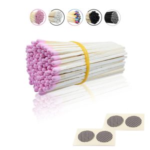 4 Inch Pink Safety Matches (100 Count) - 96MM Long Bulk Matches for Candles, Camping, Emergency Use with Striker